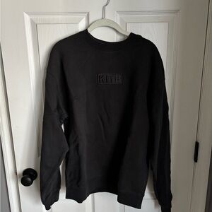KITH Black Crewneck Sweat Shirt